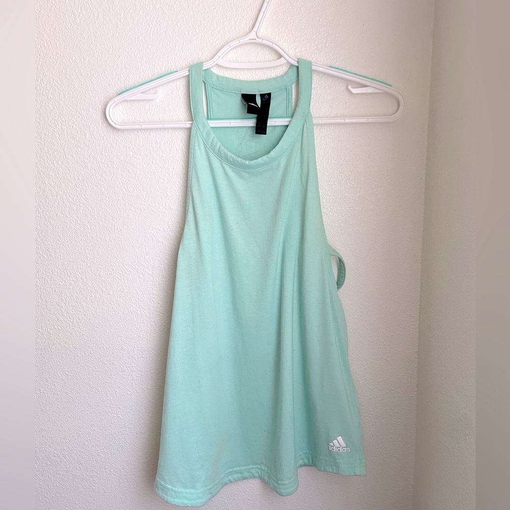Adidas | running tank top | teal blue